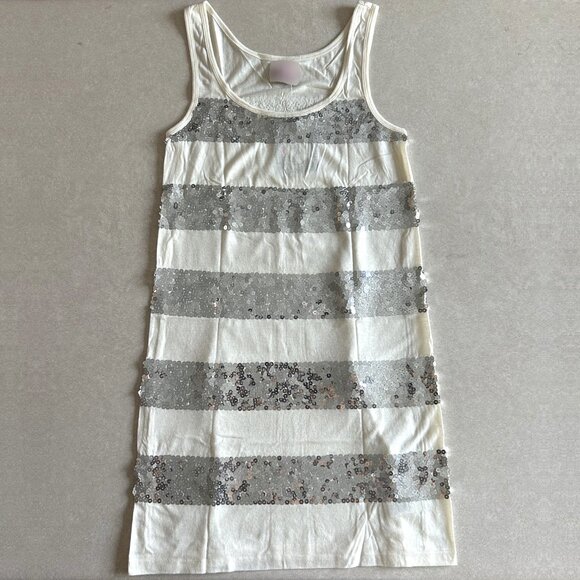 NWT 2000s Wool Blend Striped Sequin Tank Dress ASO Sharpay Evans - Picture 3 of 5